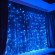Гирлянда штора 1,5 х 1,5 метра / Синяя / Гирлянда занавес / Занавес на окно / 160 LED