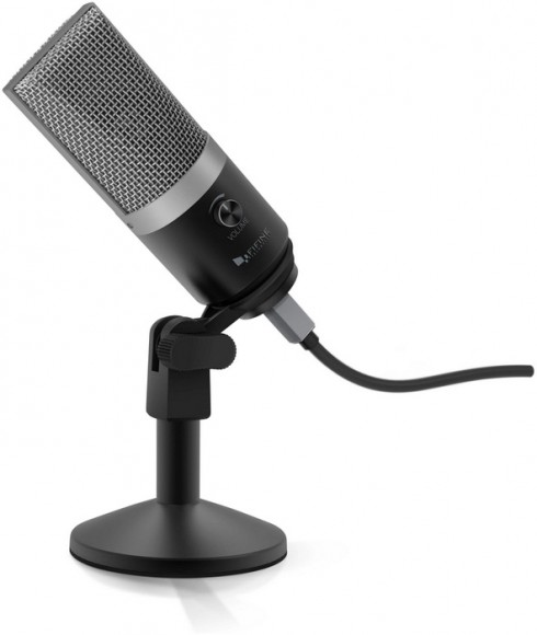 Микрофон Fifine K670, черный/серебристый