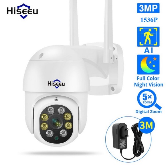Уличная поворотная IP камера видеонаблюдения WiFi Smart Camera Hiseeu WHD313