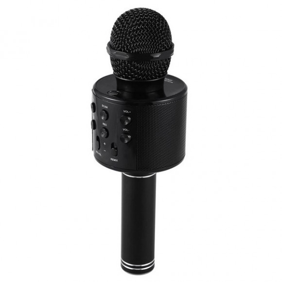 Беспроводной караоке-микрофон WS-858, черный