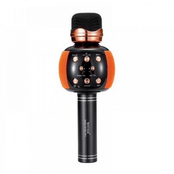 Беспроводной караоке-микрофон WSTER WS-2911, оранжевый